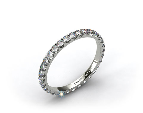 Ladies 0.75ctw* Angled Common Prong Diamond Eternity Ring